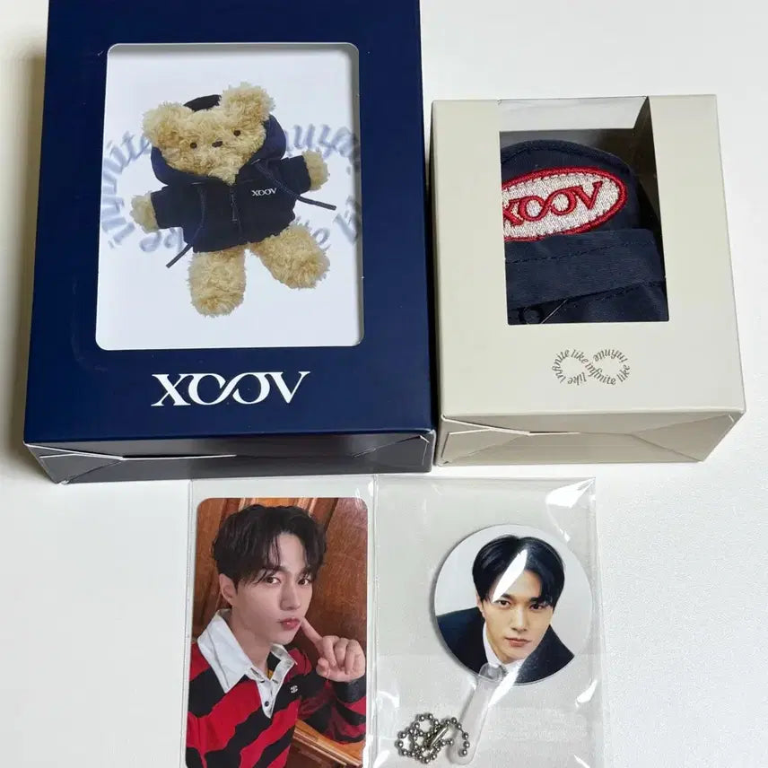 [BUNJANG] INFINITE L Kim Myungsoo Lucky Draw Photocard Set with Backpack Keyring / 인피니트 엘 김명수 포카 미공포 양도 팝업 모루인형 백팩키링
