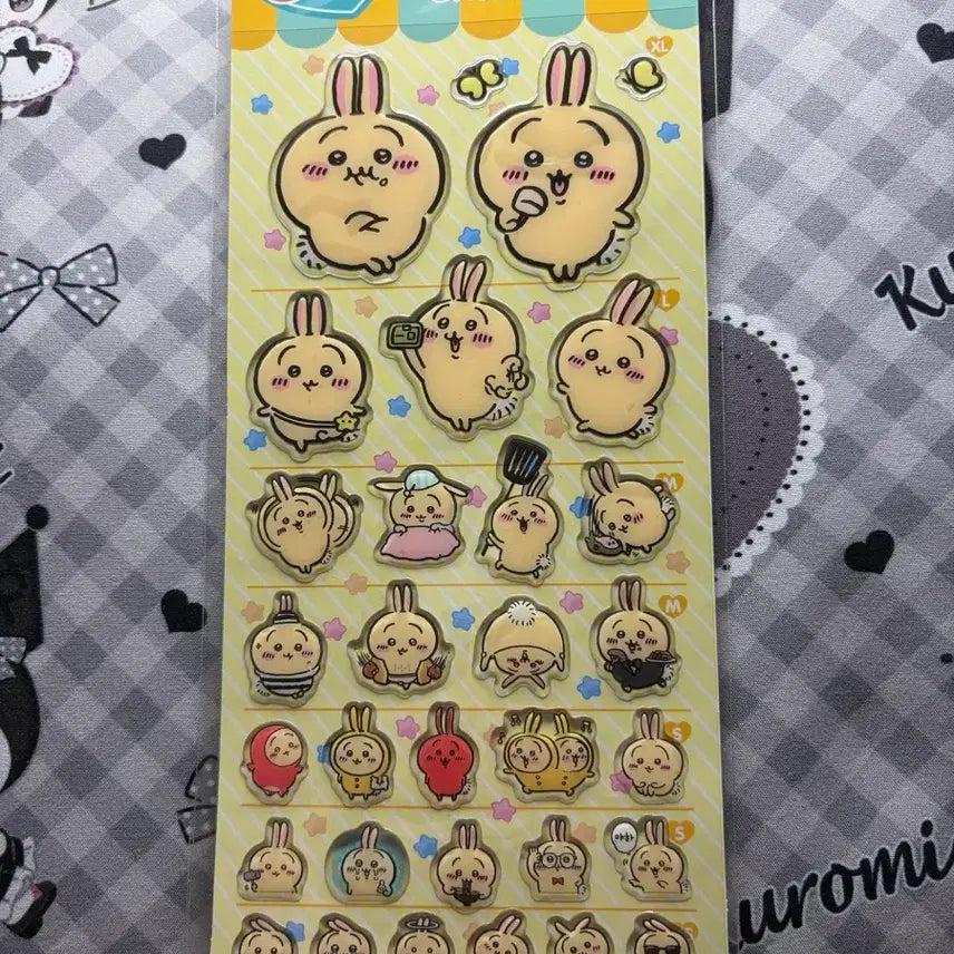 [BUNJANG] Chiikawa 5 Sizes Epoxy Sticker Set / (새상품) 치이카와 5사이즈 에폭시 스티커