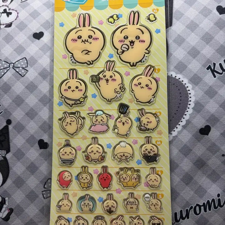 [BUNJANG] Chiikawa 5 Sizes Epoxy Sticker Set / (새상품) 치이카와 5사이즈 에폭시 스티커