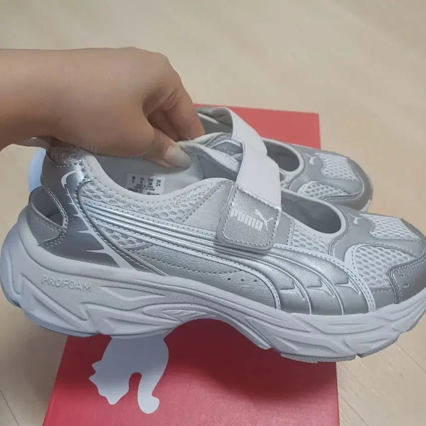 [BUNJANG] Puma Memoria Sandal Sneakers Silver (240) / 푸마 메모리아 샌들 운동화실버(240)