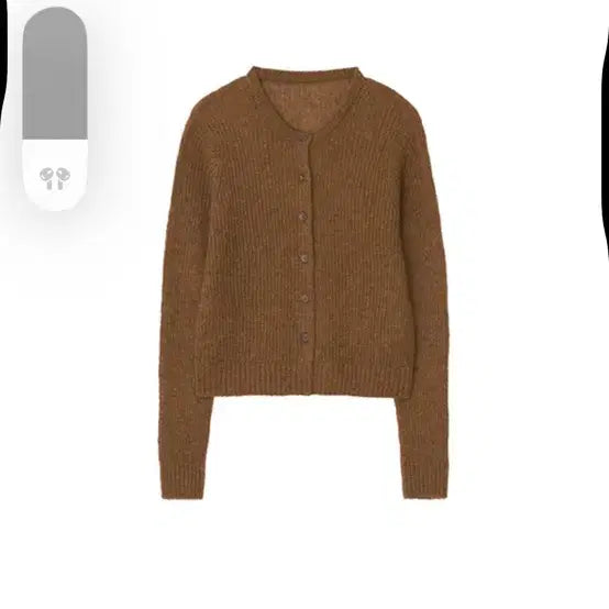 [BUNJANG] ceeci Alpaca Cardigan Brown / ceeci 씨에씨 알파카 가디건