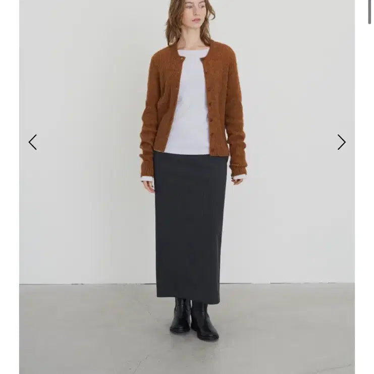 [BUNJANG] ceeci Alpaca Cardigan Brown / ceeci 씨에씨 알파카 가디건