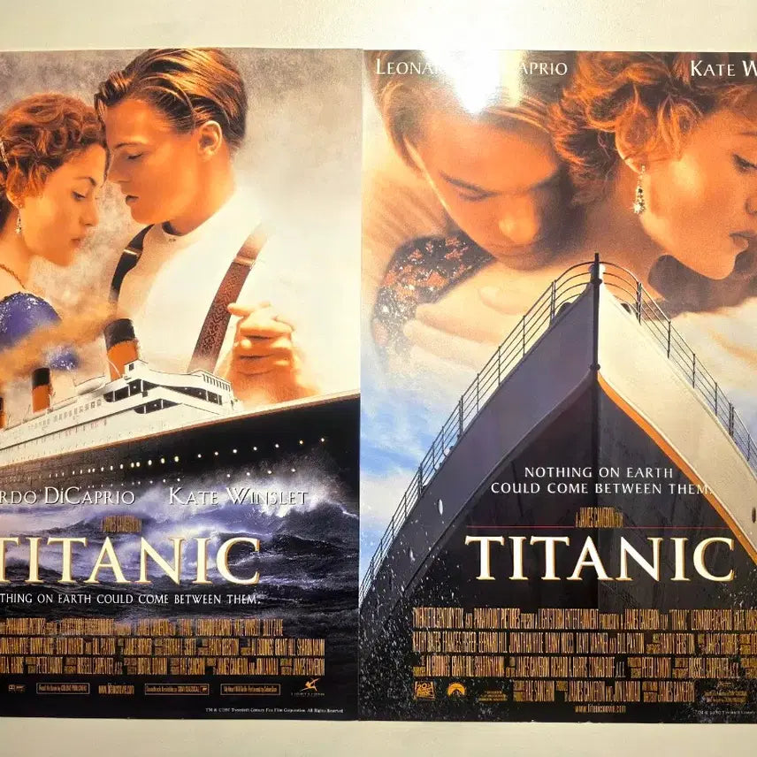 [BUNJANG] Titanic Leonardo DiCaprio Kate Winslet Movie Poster Set / 타이타닉 팜플렛 레오나르도 디카프리오 케이트 윈슬렛 포스터 Titanic