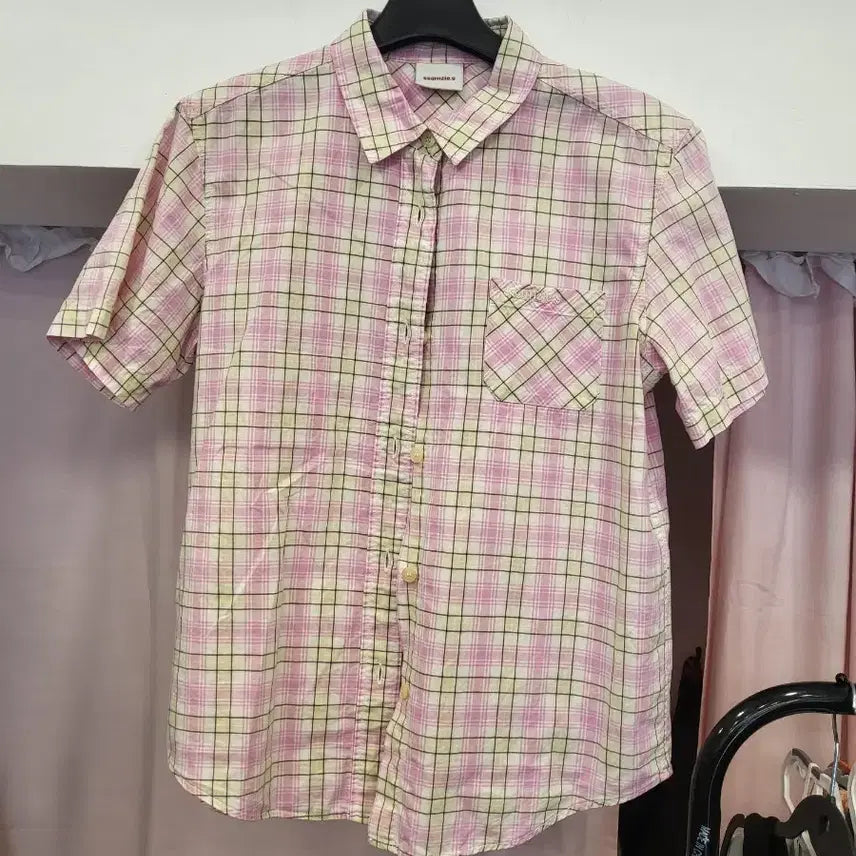 [SOLD OUT] 쌈지 체크 셔츠 핑크