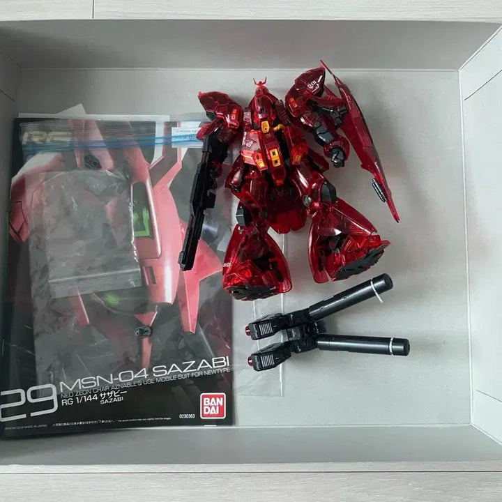 [BUNJANG] HGUC RX-93 Nu Gundam HWS Clear &amp; Sazabi Clear - Assembled Bundle / 건담 rg 뉴건담 hws 클리어 + 사자비 클리어 가조립 일괄 팔아요
