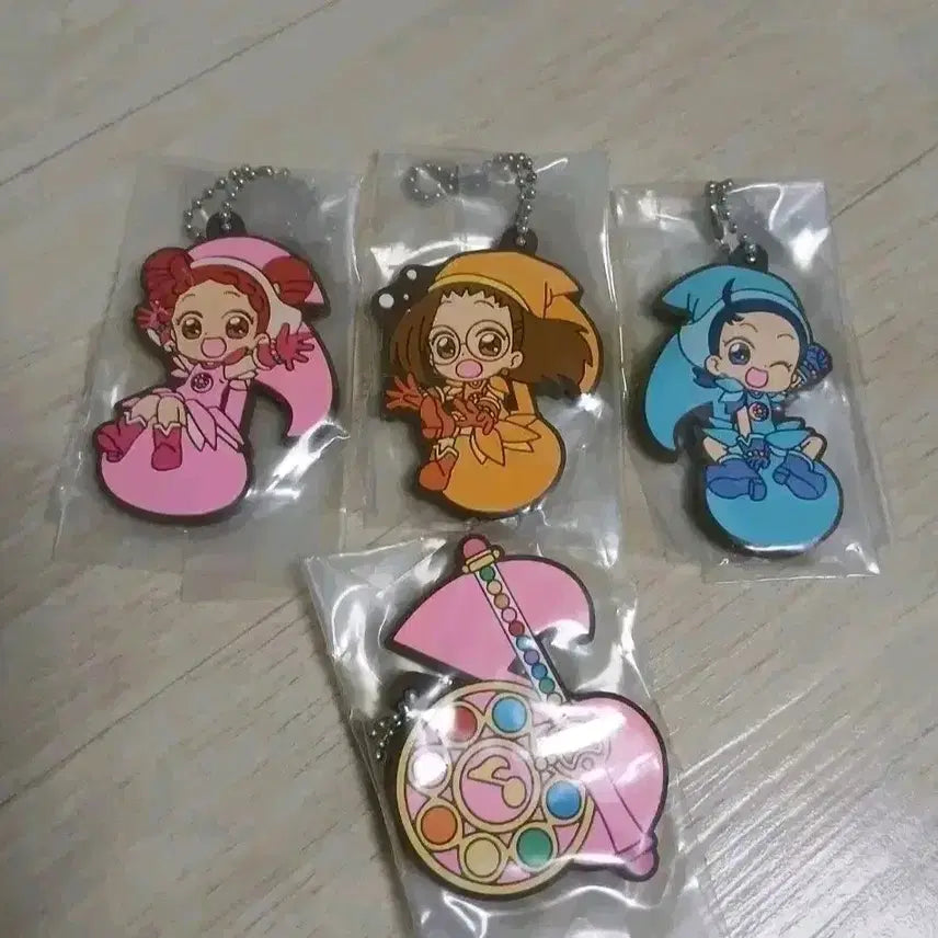 [BUNJANG] Ojamajo Doremi Asuto B Prize Rubber Strap Keychain Gachapon Set / 꼬마 마법사 레미 아소토 어소트 b상 러버스트랩 키링 가챠