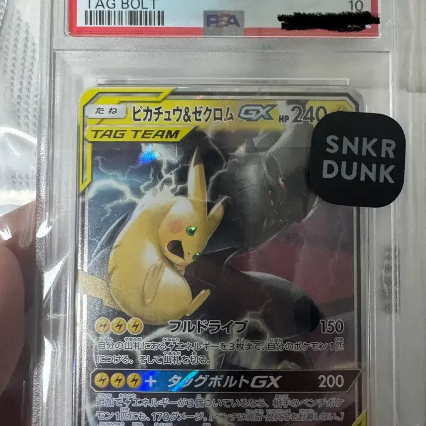[BUNJANG] Pokemon Card Pikachu Zekrom Tag Bolt PSA 10 / 포켓몬카드 일판 피카츄 제크로무 psa10