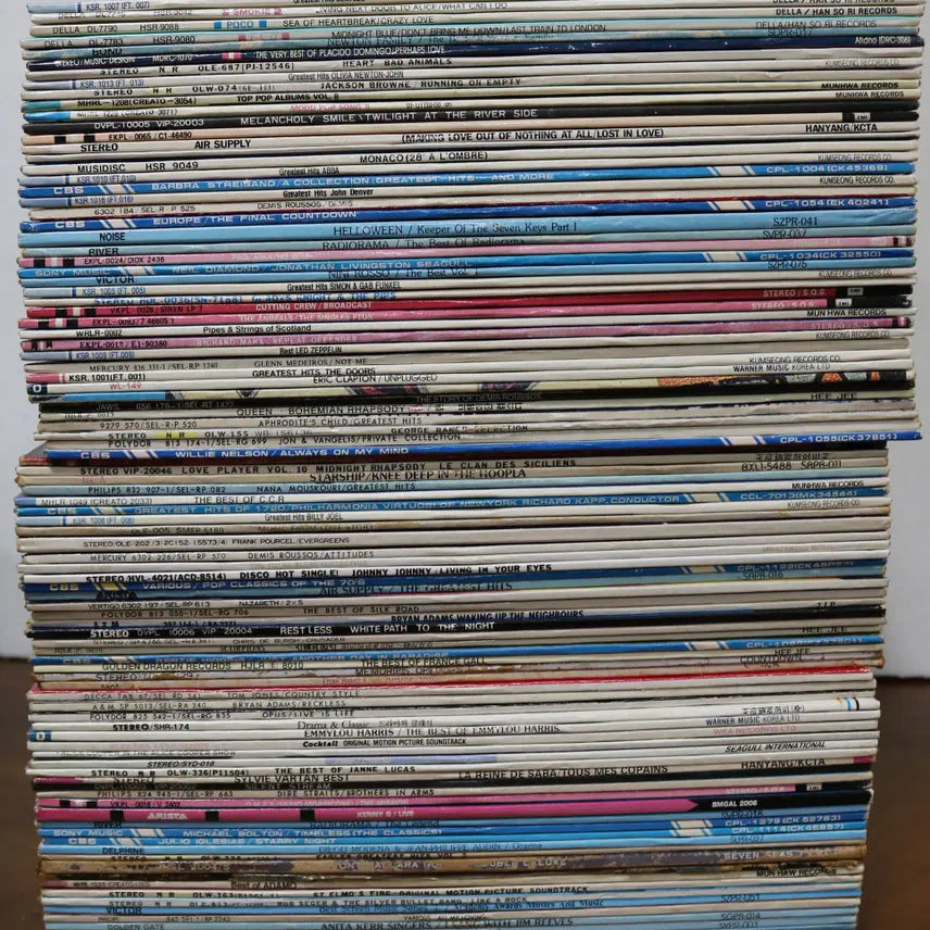 [BUNJANG] 97 Vinyl Records Bundle - Various Conditions / 팝lp 97매 일괄처분합니다. / 백화현상 있는 음반들