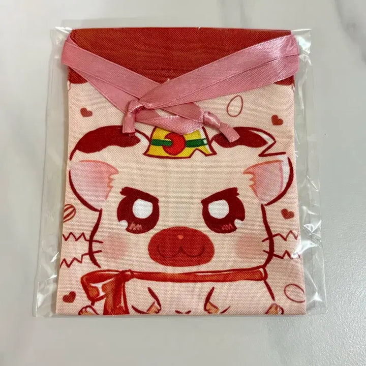 [BUNJANG] Hamster &amp; Friends Random Drawstring Pouch (Large) / 방가방가햄토리 랜덤 복조리 파우치 대장