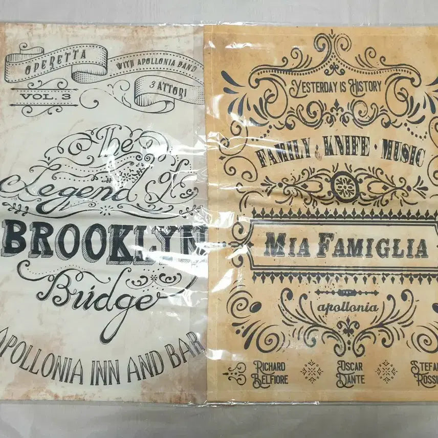 [BUNJANG] Musical Mia Familia 4th Season MD Fabric Poster Set (2 Types) / 연뮤 22 뮤지컬 미아 파밀리아 4연 엠디 패브릭 포스터 2종 일괄
