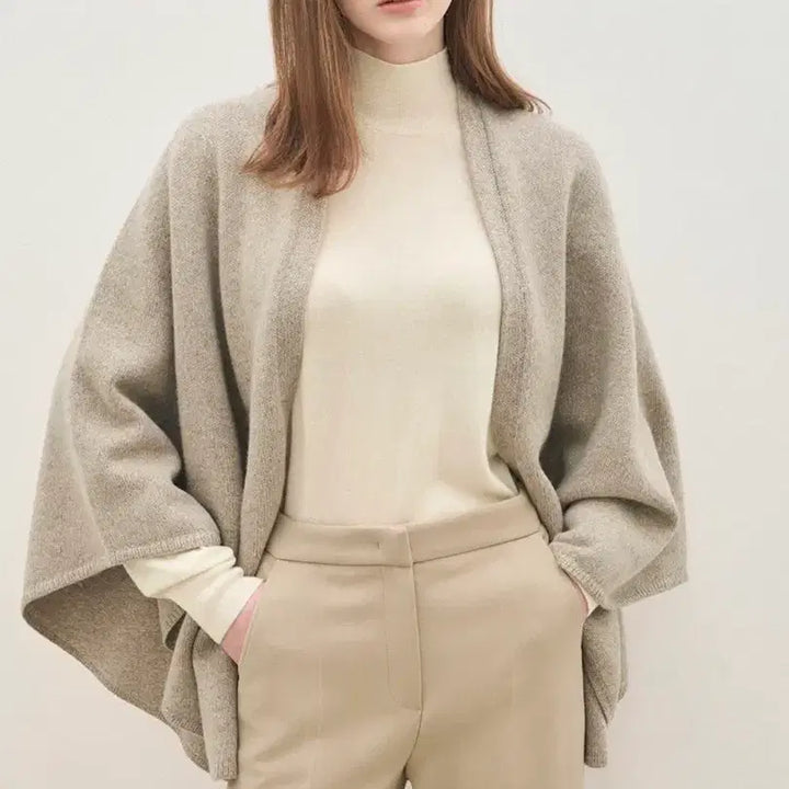 [BUNJANG] The Cashmere Whole Garment Cape with Belt / 더캐시미어 홀가먼트 케이프