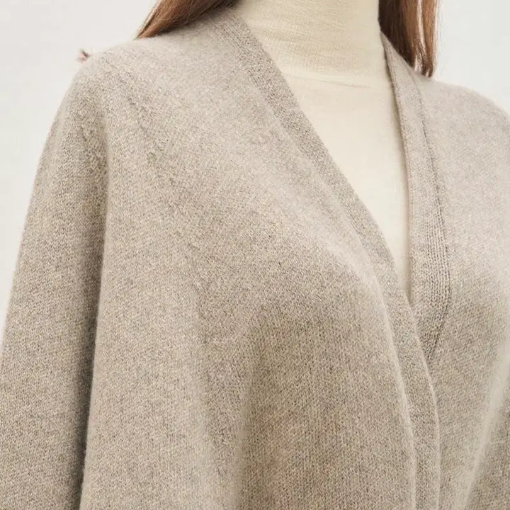[BUNJANG] The Cashmere Whole Garment Cape with Belt / 더캐시미어 홀가먼트 케이프