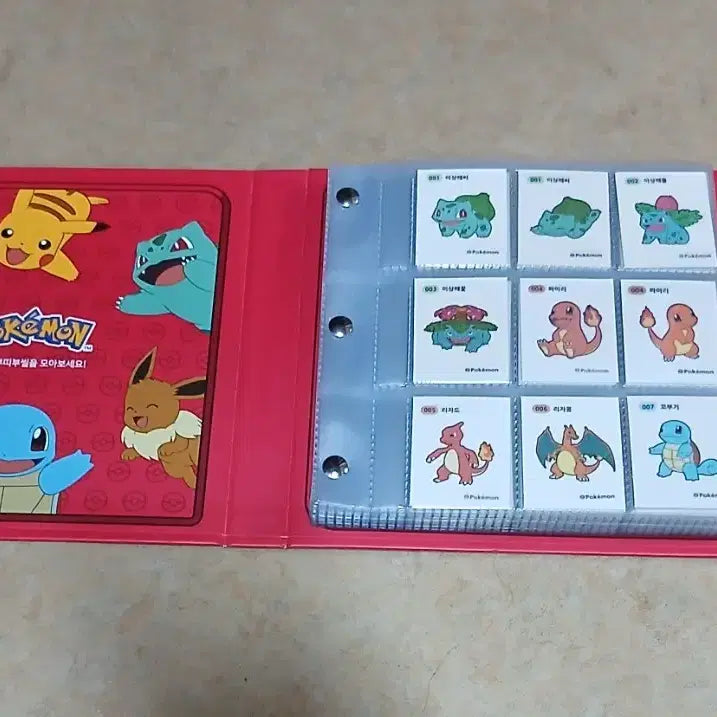 [BUNJANG] Pokemon 1st Gen 3-Digit Stickers (158 Types) with 4-Digit Stickers (Golbat, Scyther) and Mewtwo, Includes Official Samlip Sticker Book / 포켓몬 띠부씰 1세대 3자리씰 158종 뮤츠 뮤 삼립 씰북 포함 4자리씰