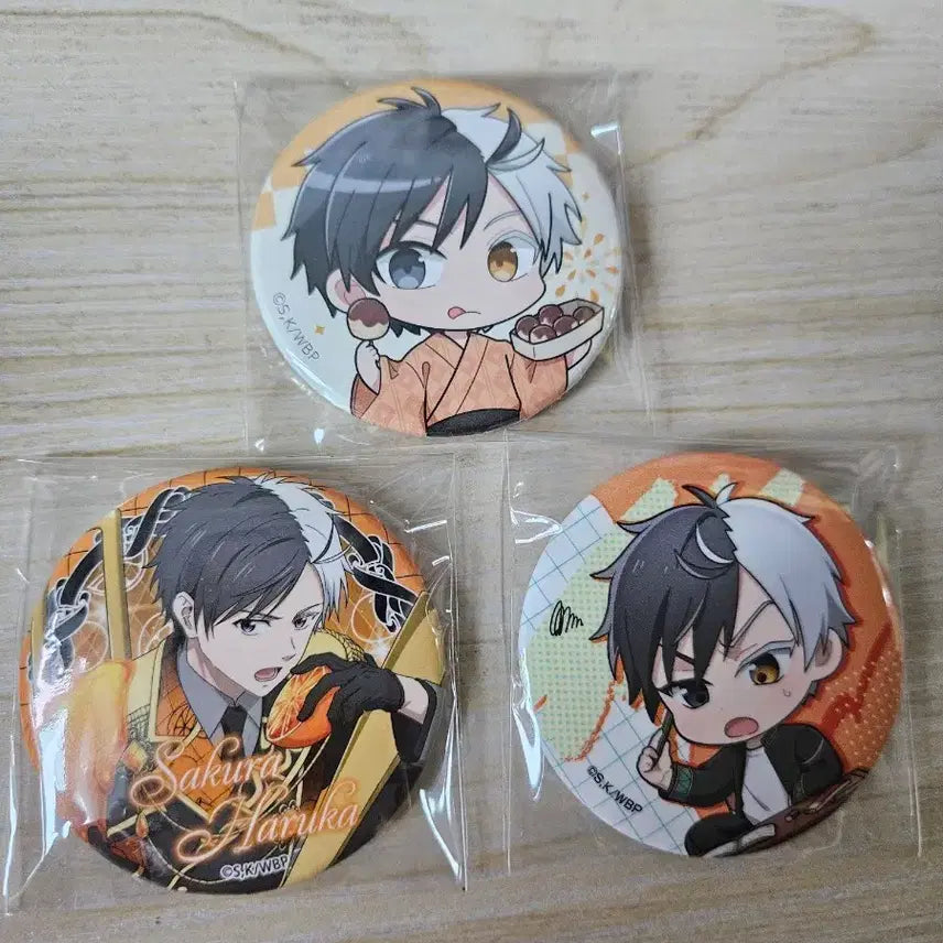[BUNJANG] WINBRE Sakura Can Badge Bundle Set / 윈브레 사쿠라 캔뱃지 3개 일괄