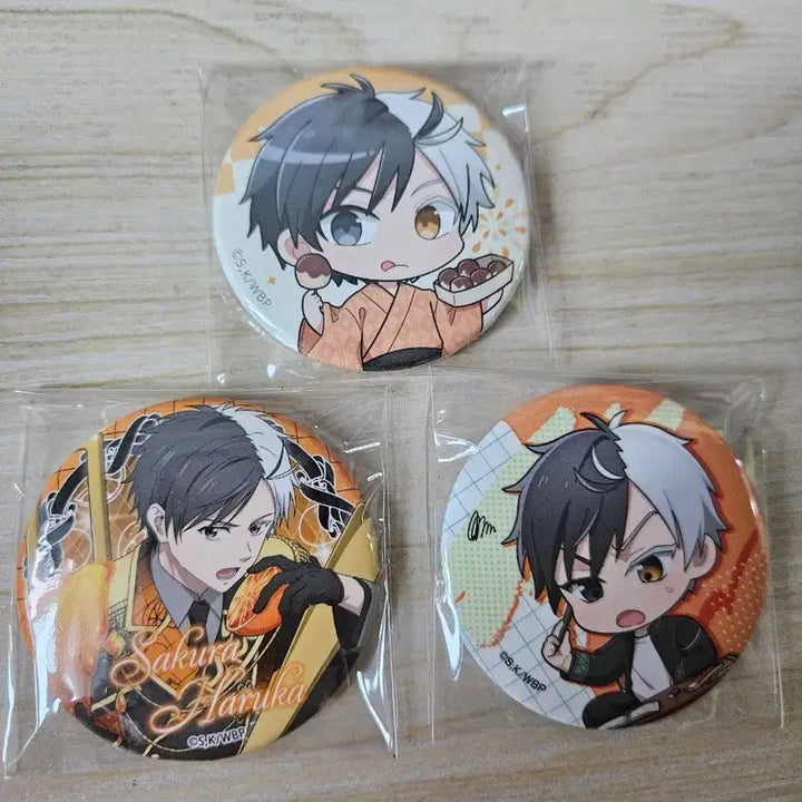 [BUNJANG] WINBRE Sakura Can Badge Bundle Set / 윈브레 사쿠라 캔뱃지 3개 일괄
