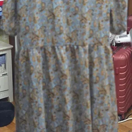 [BUNJANG] Paisley Pattern Long Dress (New) / 페이즐리 패턴 롱 원피스(새상품)55~66