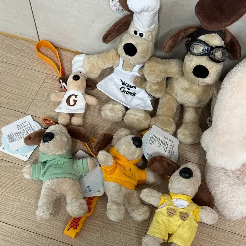 [BUNJANG] Gromit 8-Piece Bundle Set Plush Toys / 그로밋) 8개 그로밋 일괄 판매