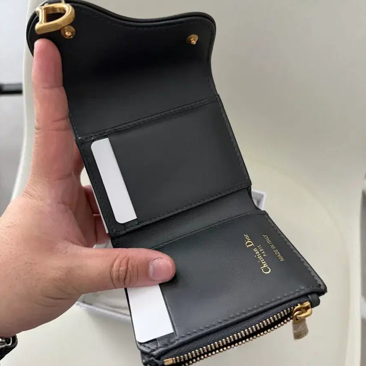 [BUNJANG] Dior New Denim Bifold Wallet / [정품/풀구성] 디올 신형 데님 3단 반지갑