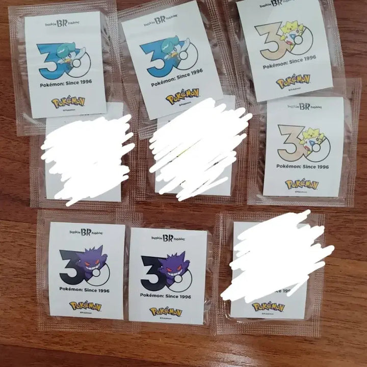 [BUNJANG] Baskin Robbins Pokemon 30th Anniversary Stickers / 배스킨라빈스 포켓몬 30주년 스티커 교환