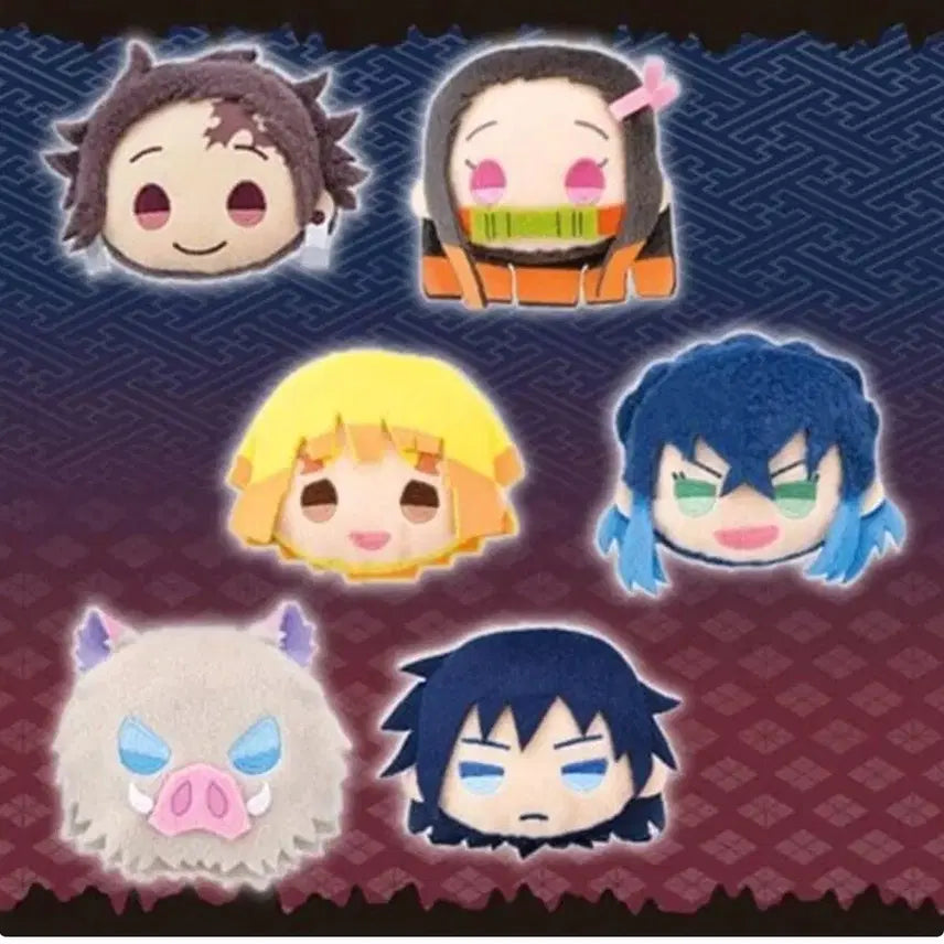[BUNJANG] Demon Slayer Kyaramaru Nui Plush Badge Giyu / 귀멸의칼날 귀칼 캬라마루 누이 인형 뱃지 기유