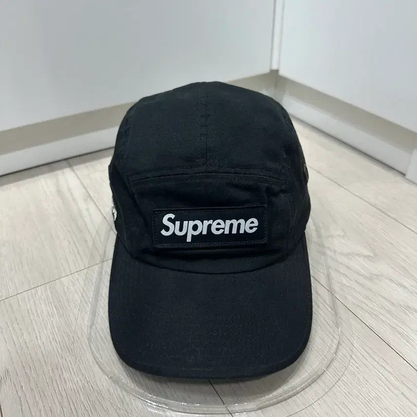 [BUNJANG] Supreme Military Camp Cap Black 22SS / 슈프림 밀리터리 캠프캡 블랙 - 22SS