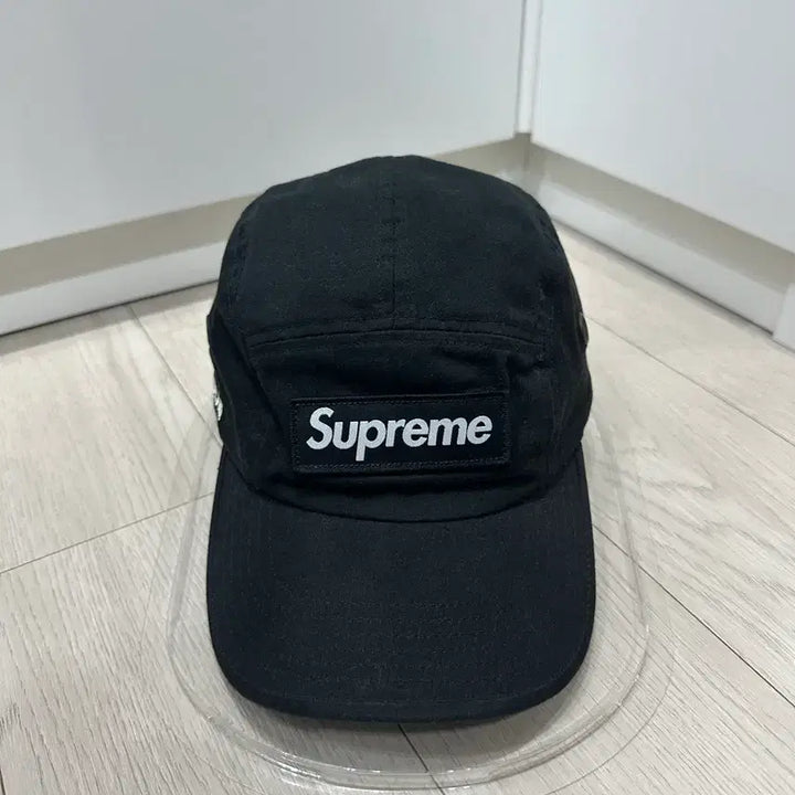[BUNJANG] Supreme Military Camp Cap Black 22SS / 슈프림 밀리터리 캠프캡 블랙 - 22SS