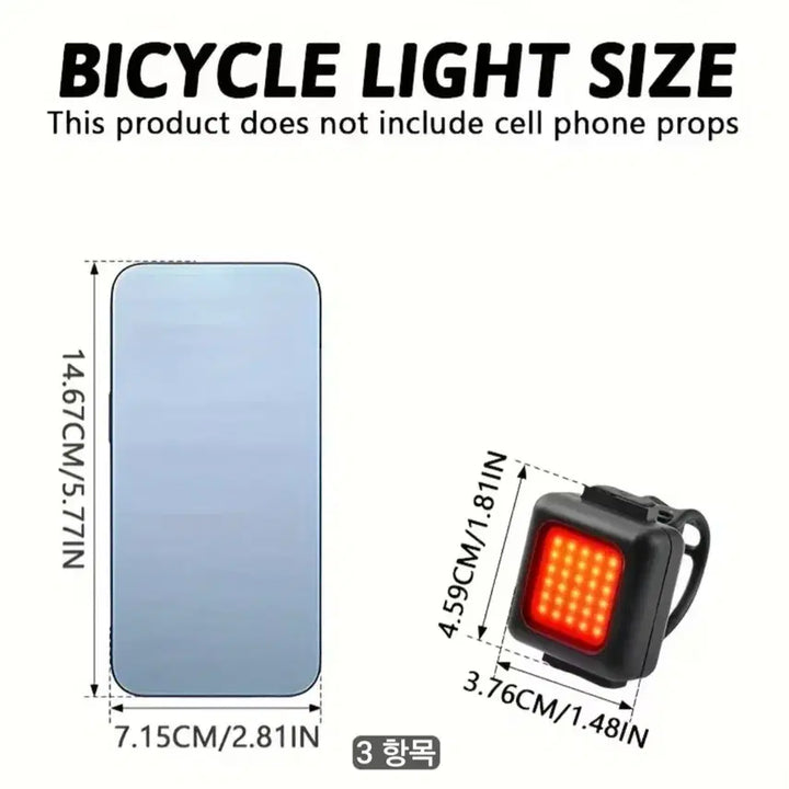 [BUNJANG] Rechargeable LED Lamp and Lantern Set for Bicycles and Motorcycles / 자전거 충전식  LED 램프  랜턴 세트