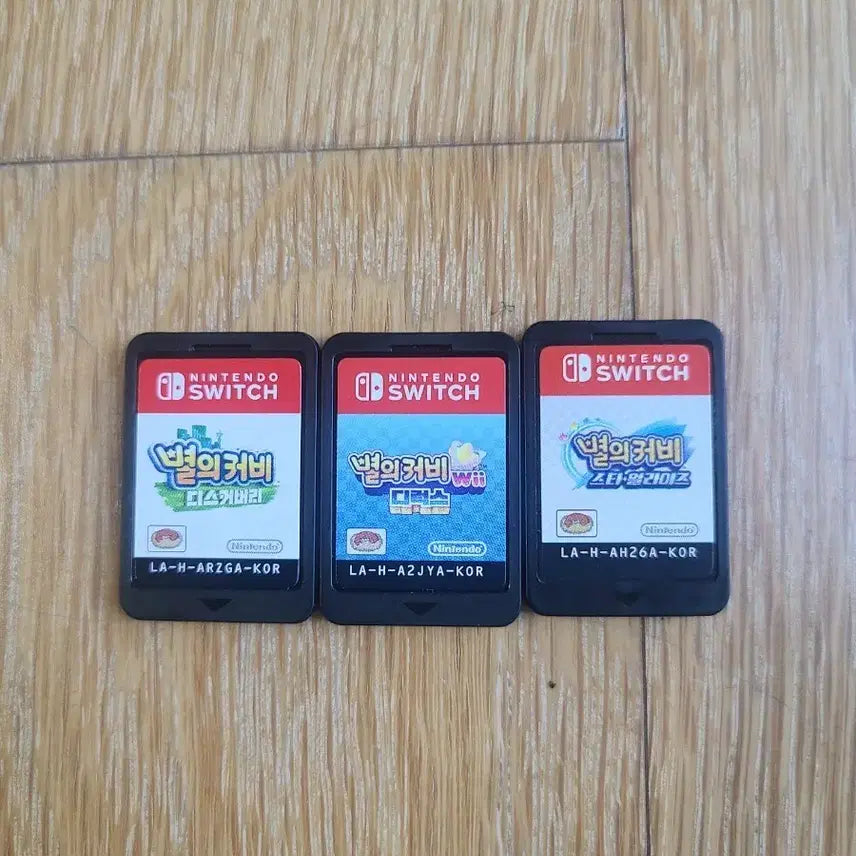 [BUNJANG] Nintendo Switch Kirby Deluxe, Discovery, Star Allies Game Cartridges / 닌텐도 스위치 별의 커비 위디럭스,디스커버리.스타얼라이즈 알칩
