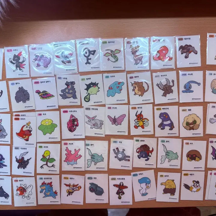 [BUNJANG] Pokemon Stickers Bundle Set (80+ pcs) / 포켓몬 띠부씰 일괄