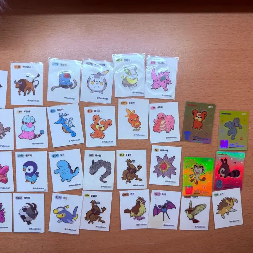 [BUNJANG] Pokemon Stickers Bundle Set (80+ pcs) / 포켓몬 띠부씰 일괄