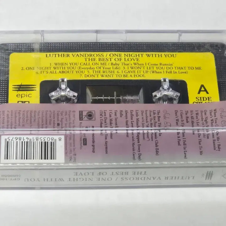 [BUNJANG] Luther Vandross One Night With You Best Love Cassette Tape (Sealed) / [미개봉] 루더 반드로스 (Luther Vandross)