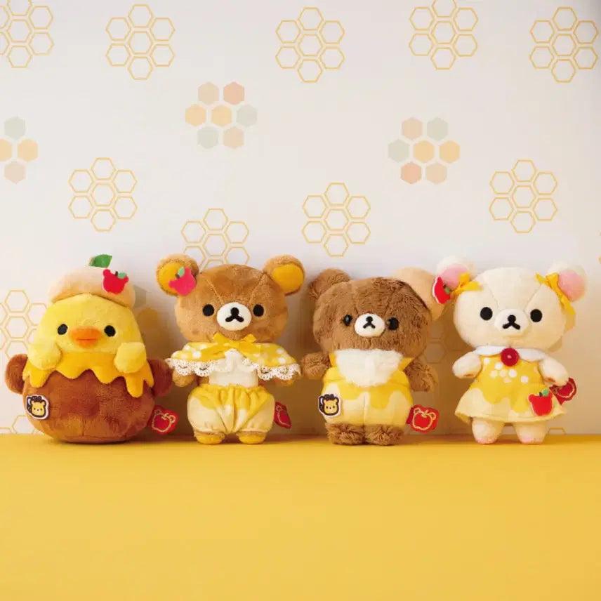 [BUNJANG] Rilakkuma Honey Expedition Mascot Doll / 코리락쿠마 차이로이코구마 꿀 탐험대 마스코트 인형