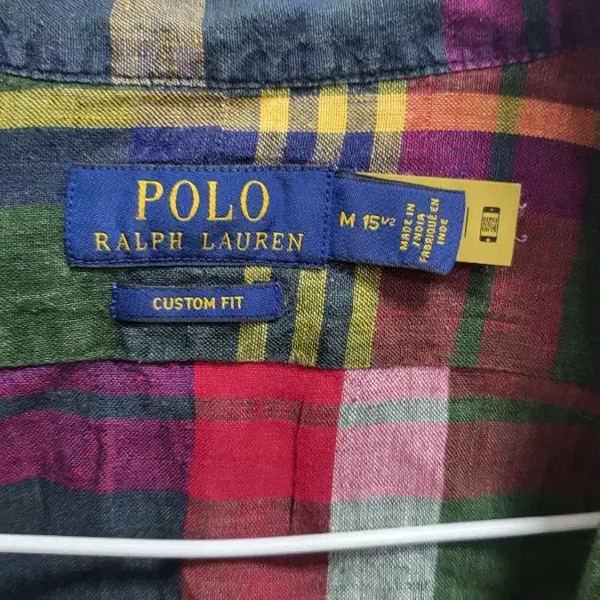 [BUNJANG] Polo Ralph Lauren Custom Fit Checkered Shirt M / 폴로 랄프로렌 커스텀핏 체크 셔츠 M