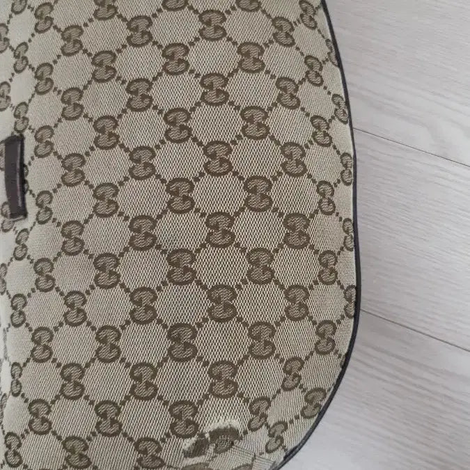 [BUNJANG] Gucci GG Logo Canvas Shoulder Bag / 구찌 GG 로고 캔버스 숄더백