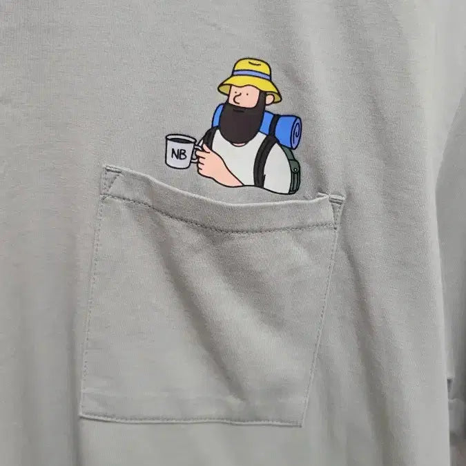 [BUNJANG] New Balance Graphic T-Shirt Gray L / 뉴발란스 반팔티 100 (L) 그레이