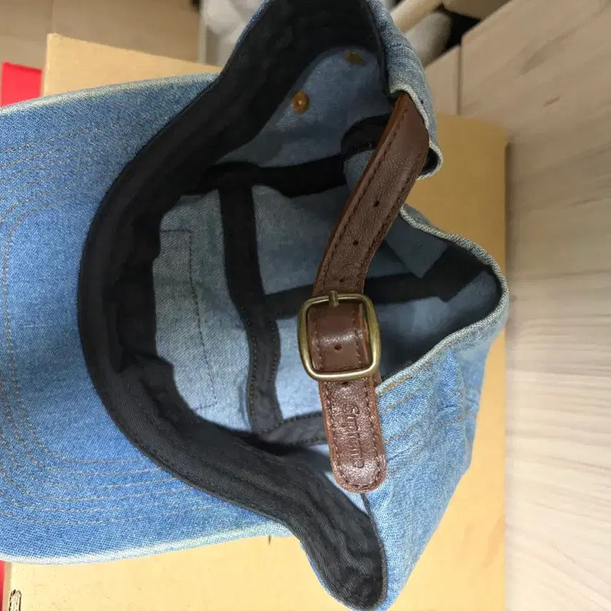 [BUNJANG] Supreme 22FW Washed Chino Twill Camp Cap Denim / 22FW 슈프림 워시드치노 트윌 캠프캡 데님