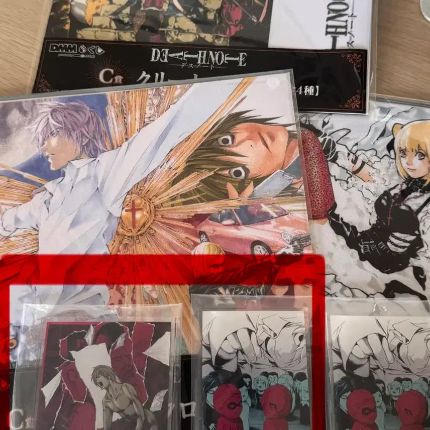 [BUNJANG] Death Note Ichiban Kuji E Prize Light &amp; Nia Acrylic Keyring Bundle Set / 데스노트 이치방쿠지 e상 라이토 니아 일괄