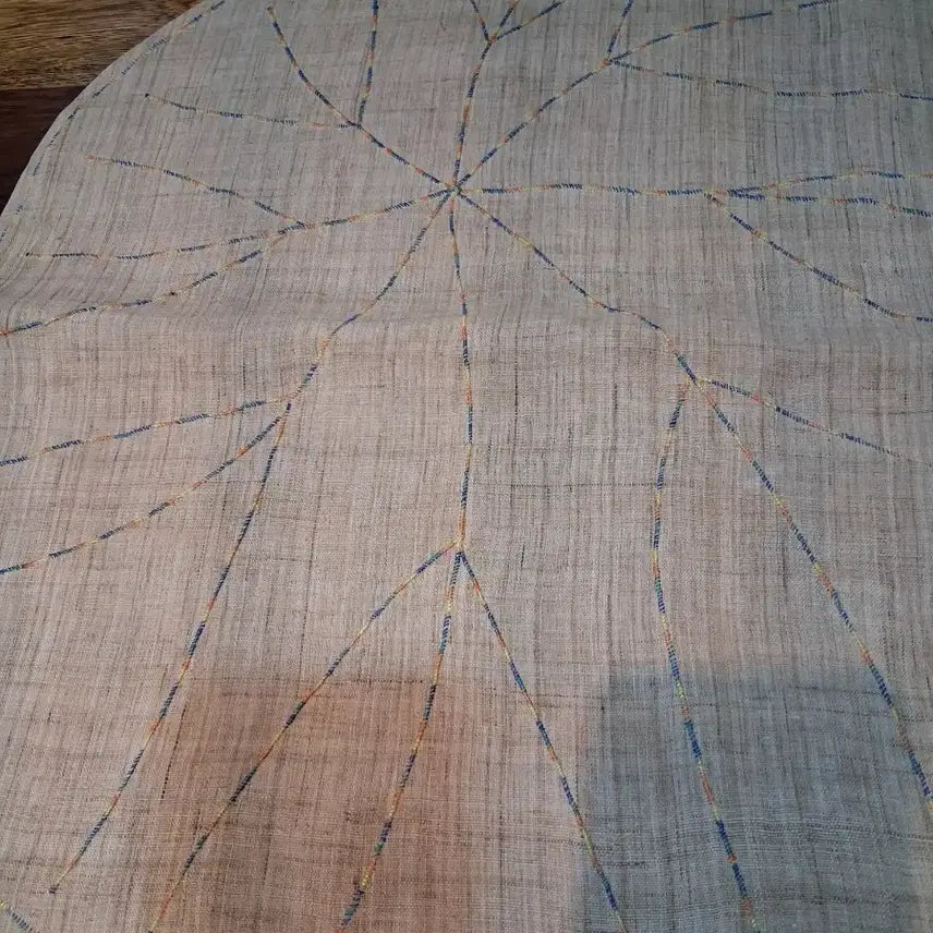 [BUNJANG] Hand-Stitched Ramie Lotus Leaf Shaped Mat (54cm) / 생모시 손바느질  다보 54센티 차자리 매트)