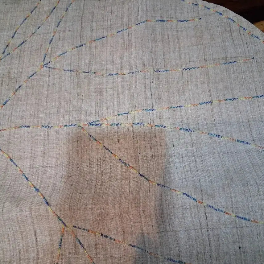 [BUNJANG] Hand-Stitched Ramie Lotus Leaf Shaped Mat (54cm) / 생모시 손바느질  다보 54센티 차자리 매트)