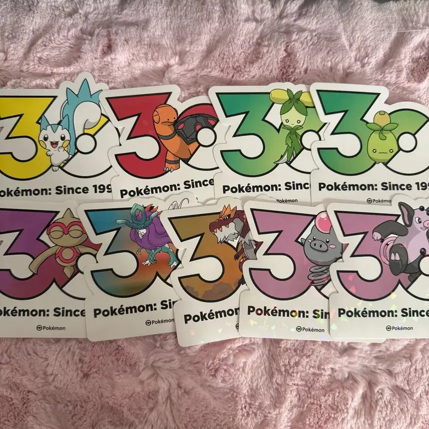 [SOLD OUT] 포켓몬스터 30주년 로고 스티커 파치리스+8장