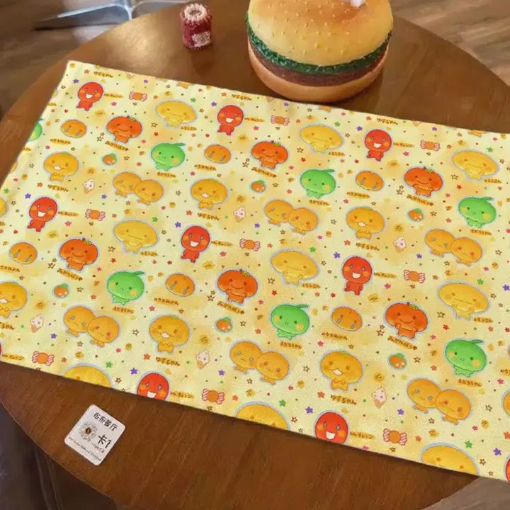[BUNJANG] Classic Character Mikang Bouya Fabric Table Mat / 고전 캐릭터 미캉보우야 테이블 매트