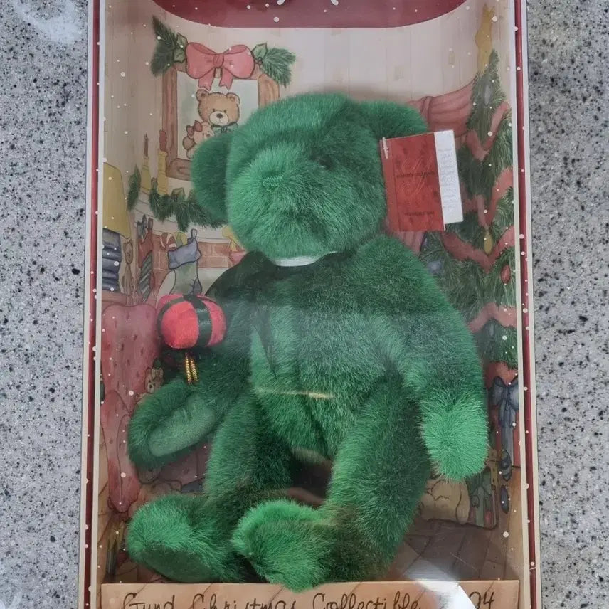 [BUNJANG] GUND 2004 Christmas Collector Bear Green / GUND 크리스마스 콜렉터 베어 2004 그린