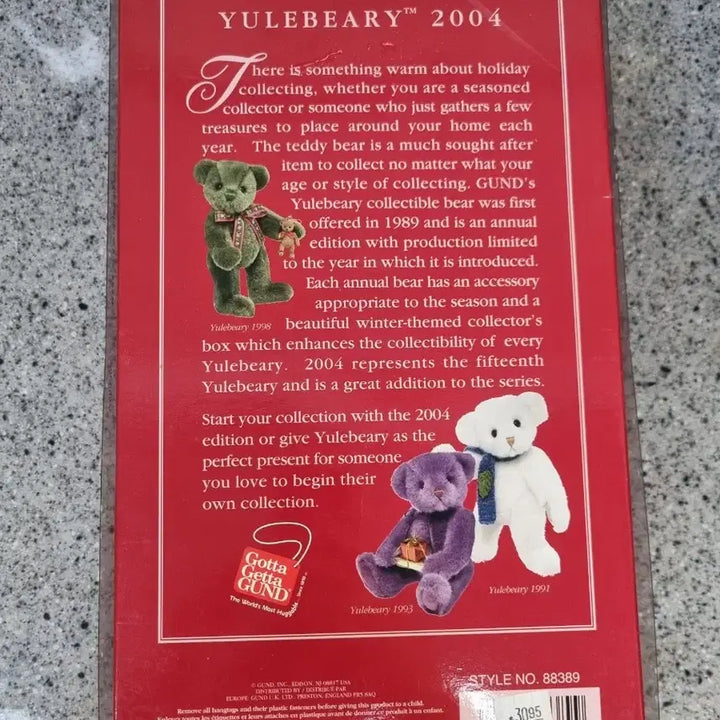 [BUNJANG] GUND 2004 Christmas Collector Bear Green / GUND 크리스마스 콜렉터 베어 2004 그린
