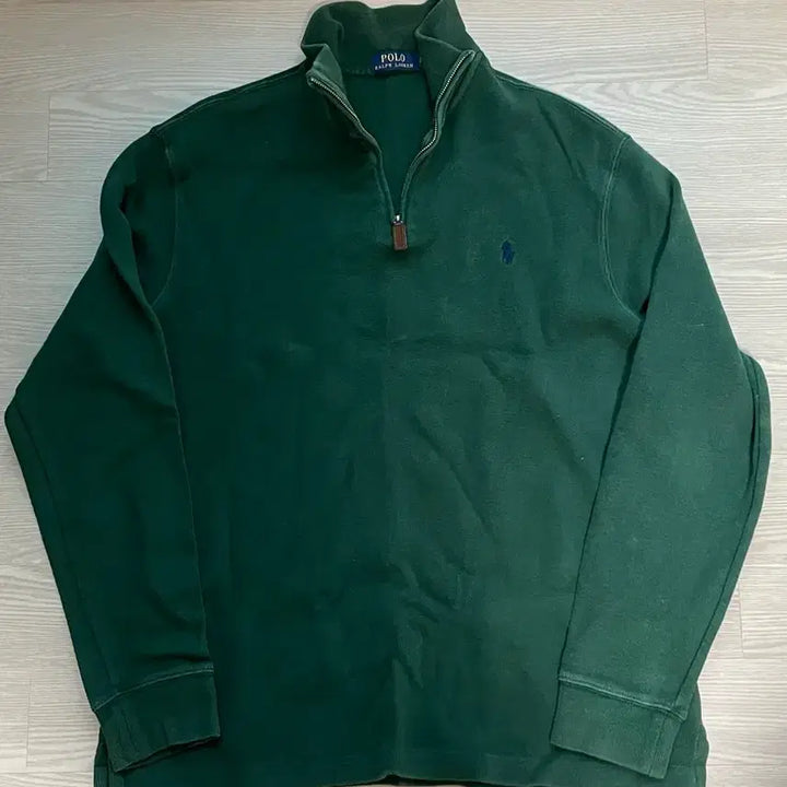 [BUNJANG] Polo Ralph Lauren Deep Green Half-Zip Sweatshirt L / [100-105] 폴로 반집업 딥그린 L 국내매장판