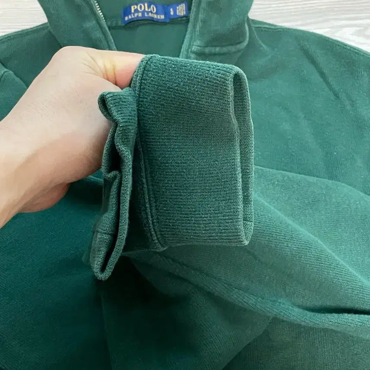 [BUNJANG] Polo Ralph Lauren Deep Green Half-Zip Sweatshirt L / [100-105] 폴로 반집업 딥그린 L 국내매장판