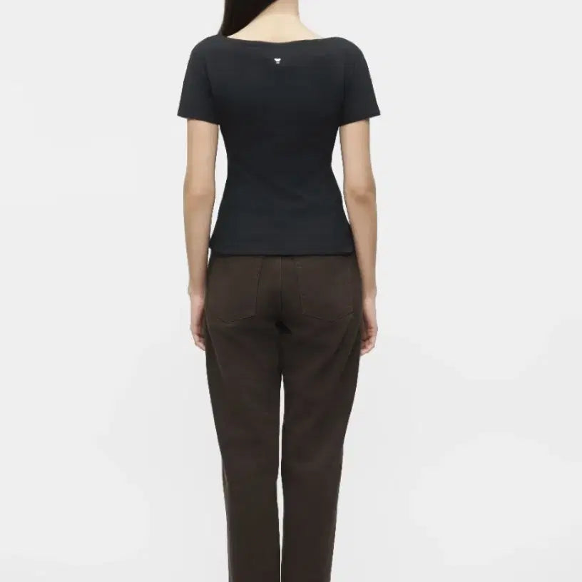 [BUNJANG] Max Mara Weekend Boat Neck T-Shirt Black M / 막스마라 위켄드 보트넥 티셔츠 블랙 M 새상품