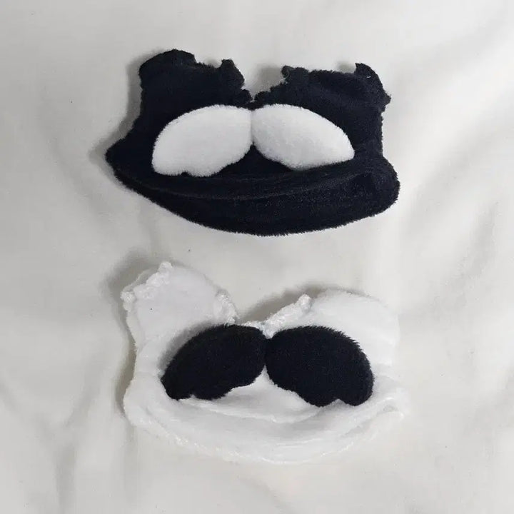 [SOLD OUT] 5cm 인형옷 엔젤 폭신잠옷 블랙 화이트 2벌 일괄판매