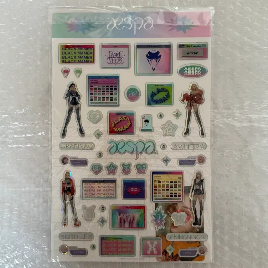 [SOLD OUT] 에스파 윈터 에폭시 스티커 포카