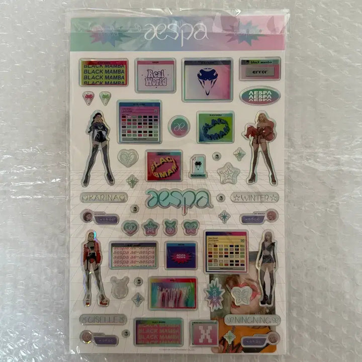 [SOLD OUT] 에스파 윈터 에폭시 스티커 포카