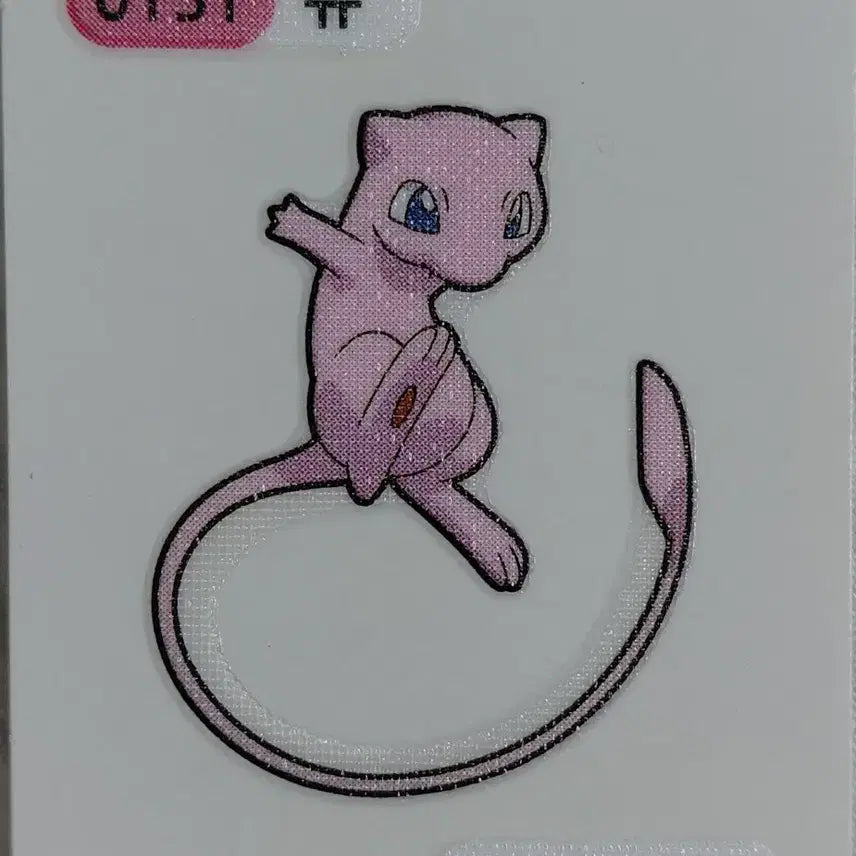 [BUNJANG] Pokemon Mew Ttibu Ttibu Seal / 포켓몬스터 뮤 띠부띠부씰
